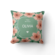 Almofada de lançamento de aniversário personalizad