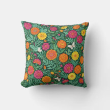 Almofada de lançamento de borboletas de Marigold a