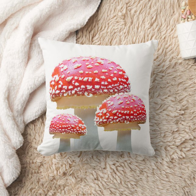 Almofada de lançamento de cogumelo vermelho (Cobertor)