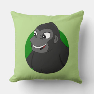 Almofada de lançamento de desenho de gorila