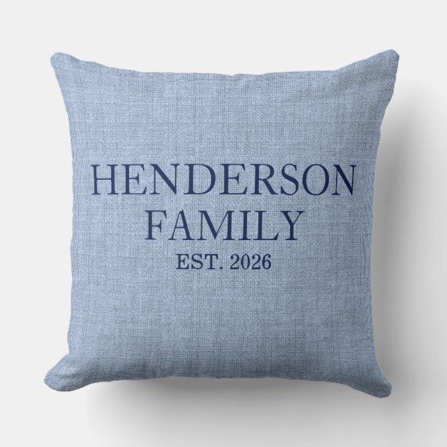 Almofada de lançamento de família personalizada co (Frente)