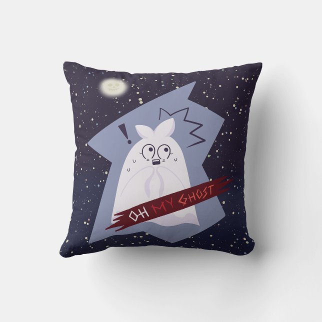 Almofada de lançamento de fantasma de desenho anim (Verso)