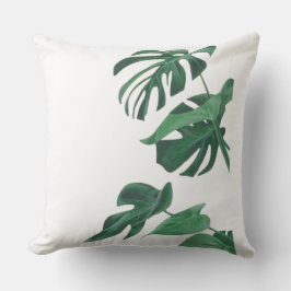 Almofada de lançamento de folhas de Monstera Deli