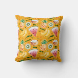 Almofada de lançamento de frutas tropicais