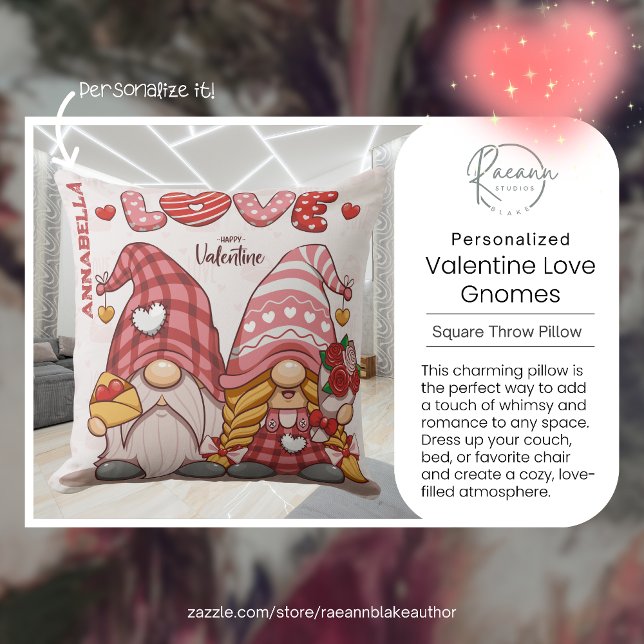 Almofada de lançamento de Gnomos do amor de São Va (Criador carregado)