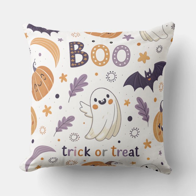 Almofada de lançamento de Halloween Pastel 20x20 – (Frente)