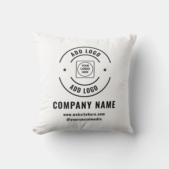 Almofada de lançamento de logotipo de empresa pers (Frente)