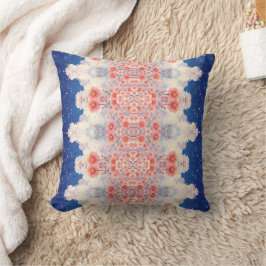 Almofada de lançamento de mandala floral celestial