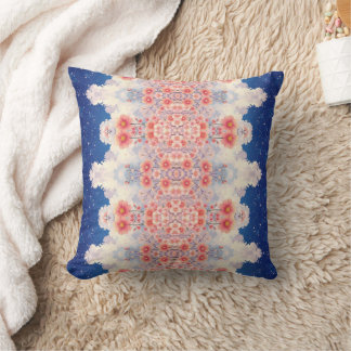 Almofada de lançamento de mandala floral celestial