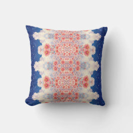 Almofada de lançamento de mandala floral celestial