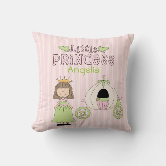 Almofada de lançamento de princesa personalizada r (Frente)