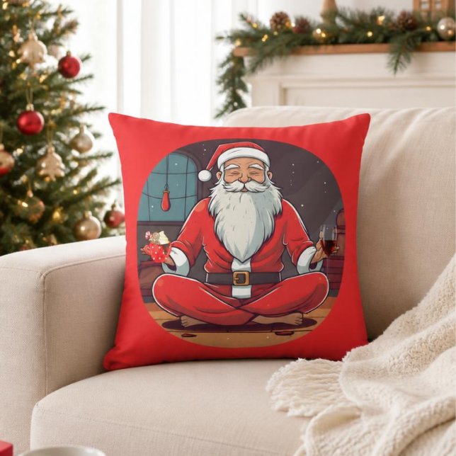 Almofada de lançamento de Yoga de Natal (Criador carregado)