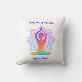 Almofada de lançamento de Yoga personalizada com N