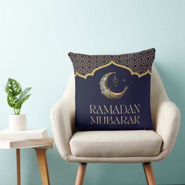 Almofada de lançamento elegante Ramadan Mubarak (Cadeira)
