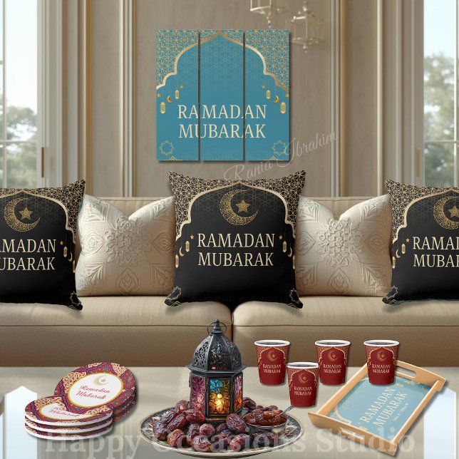 Almofada de lançamento elegante Ramadan Mubarak (Criador carregado)