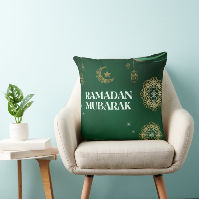 Almofada de lançamento elegante Ramadan Mubarak (Cadeira)