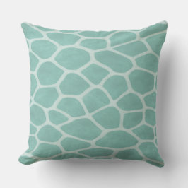 almofada de lançamento estampada de girafa verde