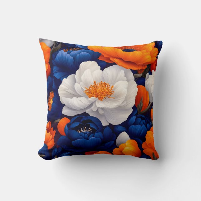 Almofada de lançamento floral (Frente)
