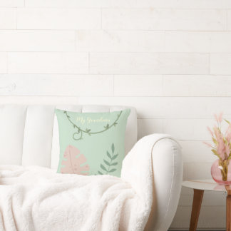 Almofada de lançamento floral macia para Mamãe ou 