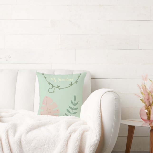 Almofada de lançamento floral macia para Mamãe ou  (Sofá)