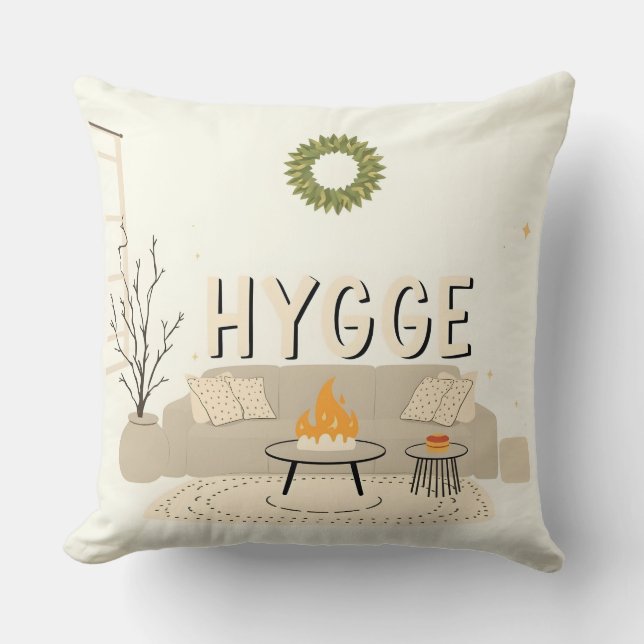 Almofada de lançamento Hygge | Decoração de casa e (Frente)