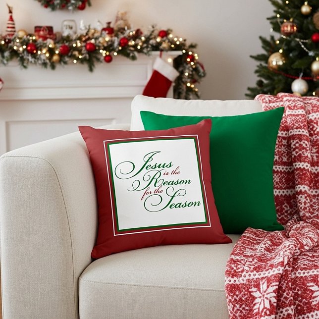 Almofada de lançamento Jesus é a razão (Criador carregado)