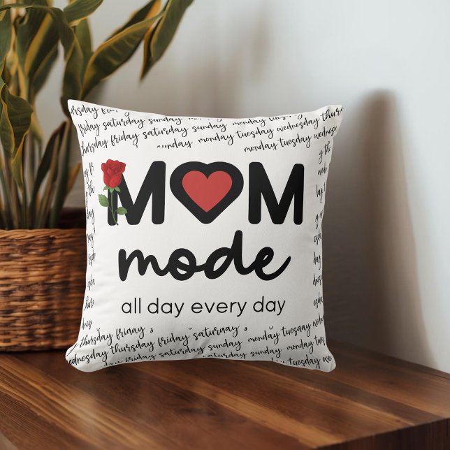 Almofada de lançamento Modo Mamãe Todos os Dias (Criador carregado)