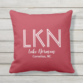 Almofada de lançamento personalizada com o nome do