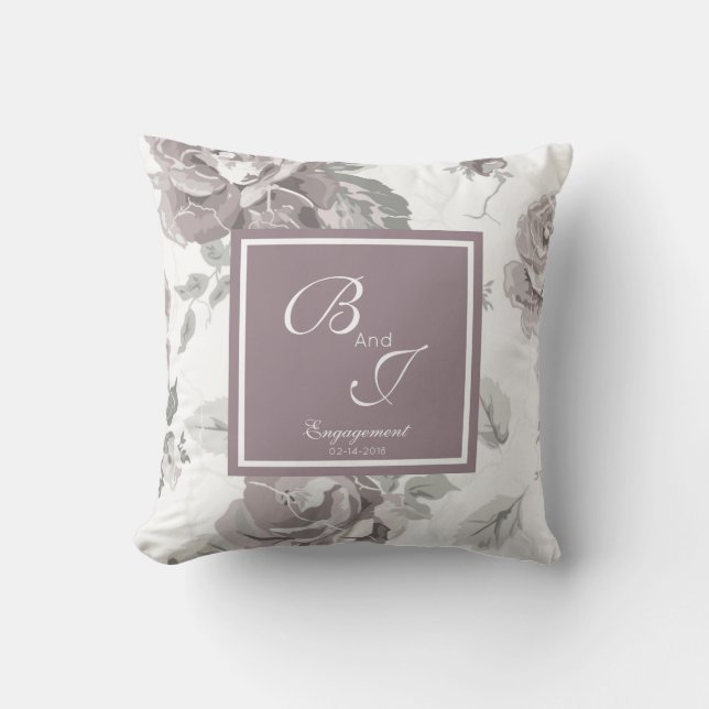 Almofada de lançamento rosa poeira (Frente)