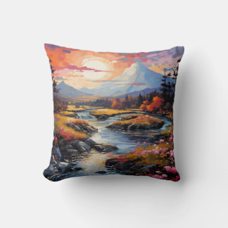Almofada de lançamento Sunset Winter Creek | Natur