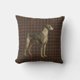Almofada de lançamento Whippet. Whippet em tweed/x
