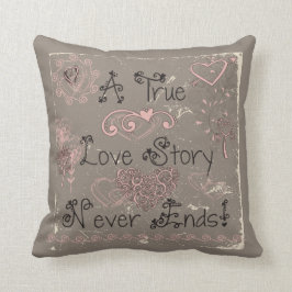 Almofada De Love Story travesseiro verdadeiro das