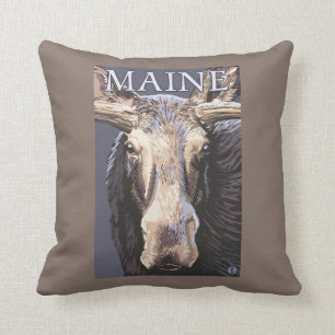Almofada De MaineMoose fim acima