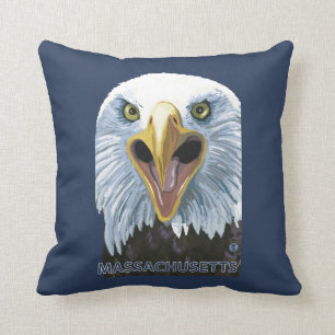 Almofada De MassachusettsEagle fim acima