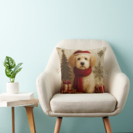 Almofada de Natal Aconchegante de Cachorrinho