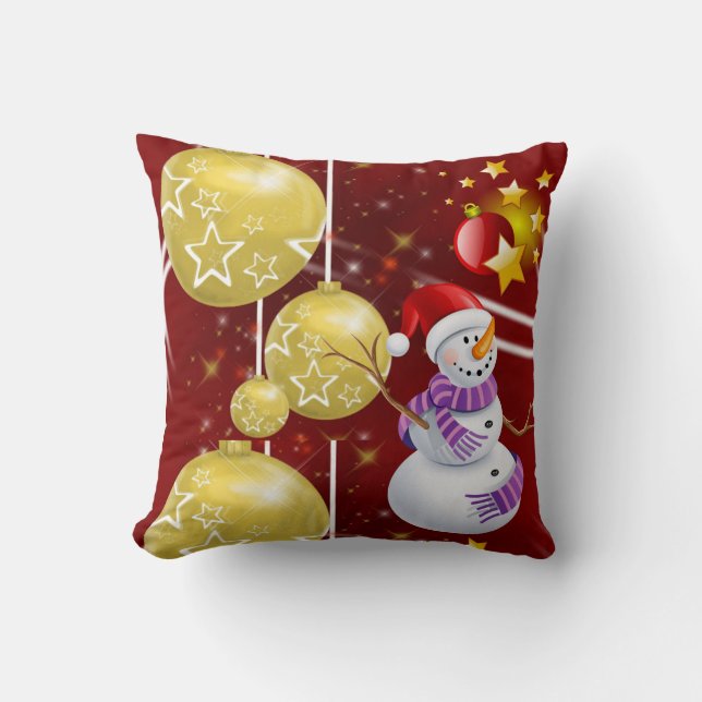 Almofada de Natal Boneco de Neve (Frente)