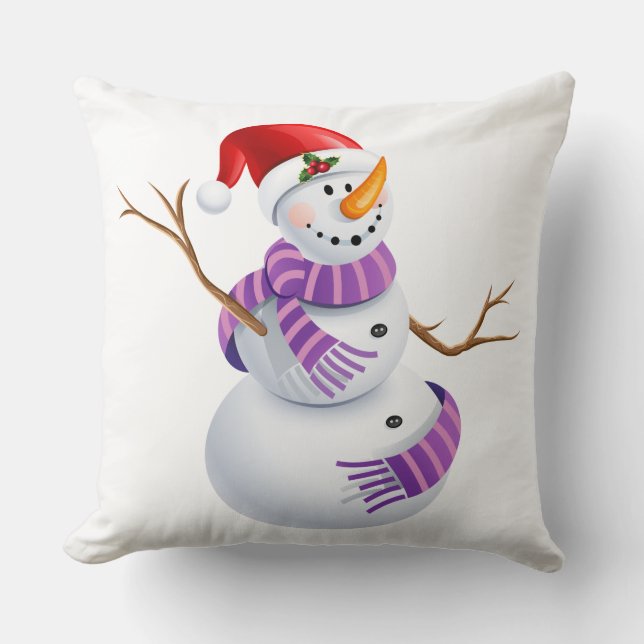 Almofada de Natal - Boneco de Neve (Frente)
