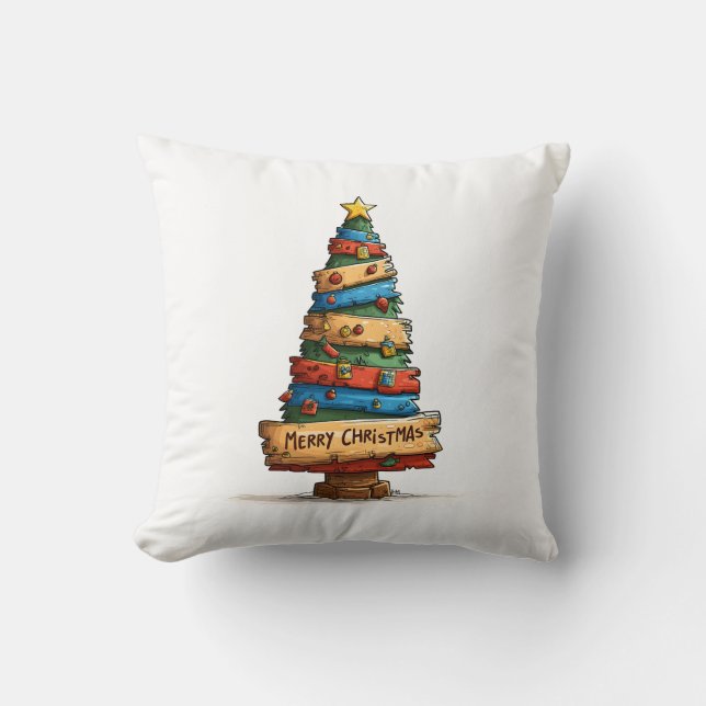 🎄 Almofada de Natal Caprichosa 🎁✨ (Frente)