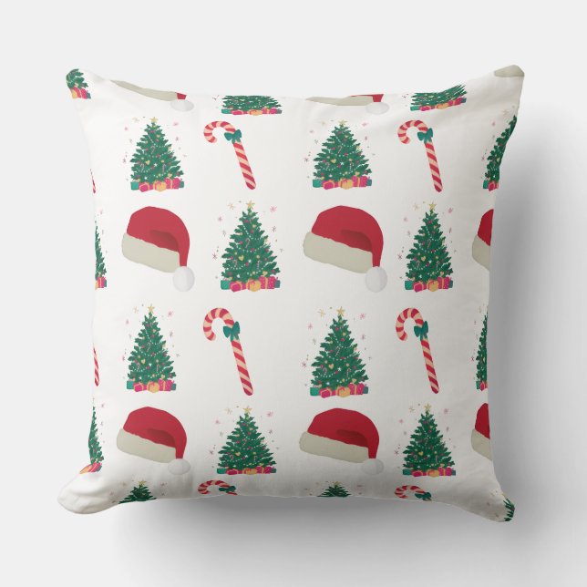 Almofada de Natal – Chapéu do Papai Noel, Doce (Frente)