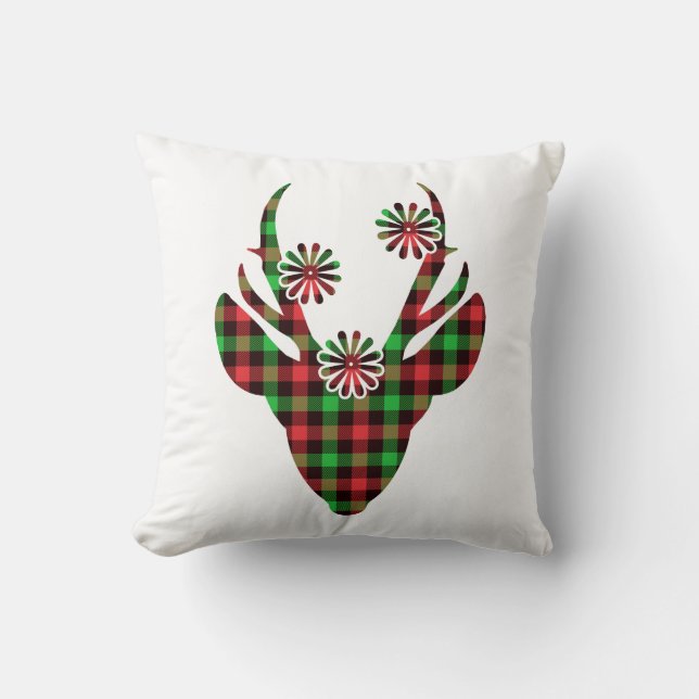 Almofada de Natal com Veado (Frente)