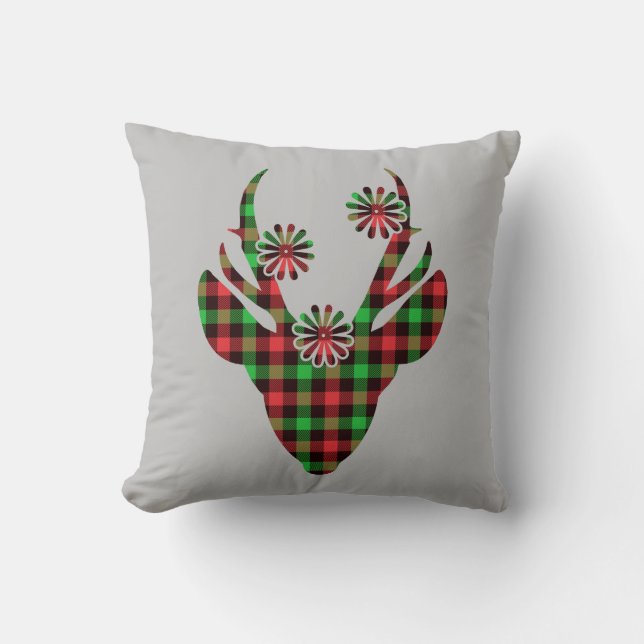 Almofada de Natal com Veado (Frente)