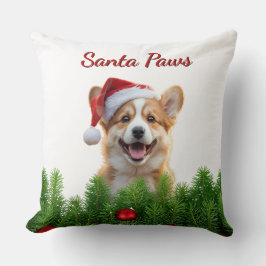 Almofada de Natal Corgi – Design Santa Patas