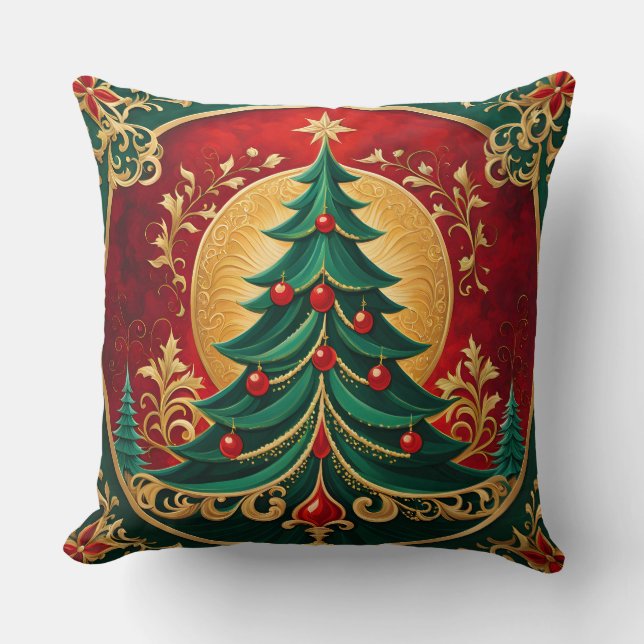 Almofada de Natal da Árvore de Natal (Frente)