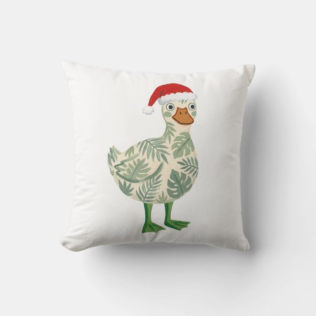 Almofada de Natal de Pato Fofo (Frente)