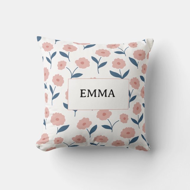 Almofada de Natal Feliz Personalizada com Nome (Frente)