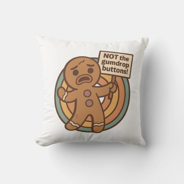 Almofada de Natal Gingy Gingerbread (Frente)