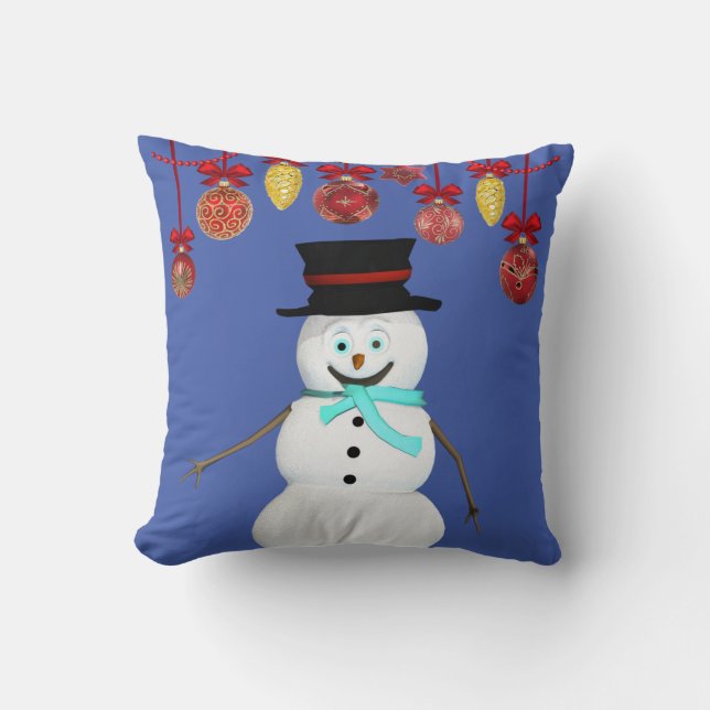 Almofada de Natal Homem de Neve (Frente)