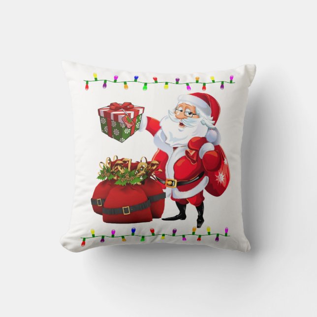 Almofada de Natal, Luzes do Papai Noel (Frente)