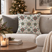 Almofada de Natal Nórdica Rústica Arte Ornamental