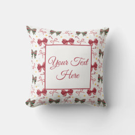Almofada de Natal Personalizada Com Laços Fofos
